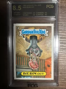 1988 Garbage Pail Kids Original Series 15- 599a BERN OUT - FCG Graded 8.5 - Bild 1 von 2