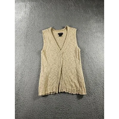 Suéter Chaleco Mujer The J Peterman Company Mediano Lino Profundo V Pullover Foto 1 de 4