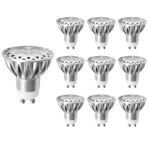 10x GU10 LED Light Bulbs 5W, 120V, 4000K Natural White, 35W-50W Halogen Replace - Picture 1 of 6