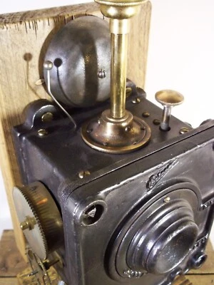 Lámpara de mesa/escritorio grande única antigua/vintage casa de campo industrial/steampunk Foto 1 de 4