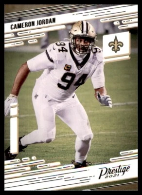 2021 Panini Prestige Cameron Jordan New Orleans Saints #136 Base - Image 1 of 2