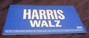 Kamala Harris Tim Walz For President 2024 Official Campaign Bumper Sticker - Imagen 1 de 1