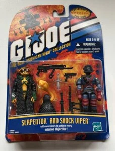 G.I. Joe ARAH Serpentor v2 Shock Viper Two Pack MISB Internet Exclusive 2002 Hot - Picture 1 of 13