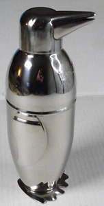 Pier 1 Pinguin Cocktail Martini Shaker Art Deco Chrom 3 Stück 9" hoch TOP - Bild 1 von 5