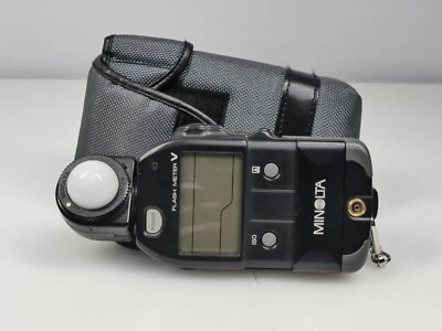 MINOLTA FLASH METER V DIGITAL  LIGHT METER & CASE  1800 - Image 1 of 2