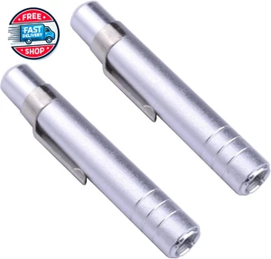 2 X Aluminum Alloy Chalk Holder Teacher'S Chalk Clip Clutch (Silver) - Picture 1 of 12