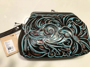 Patricia Nash Handgelenktasche türkisfarbenes Gestell - Bild 1 von 2