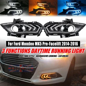 2x Daytime Running Light Fog Lamp Blinker for Ford Mondeo MK5 DRL 2014 - 2016 - Picture 1 of 12