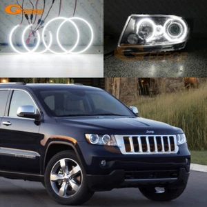 For Jeep Grand Cherokee 2011 - 2013 Ultra Bright LED Angel Eyes Kit Halo Rings - Picture 1 of 11