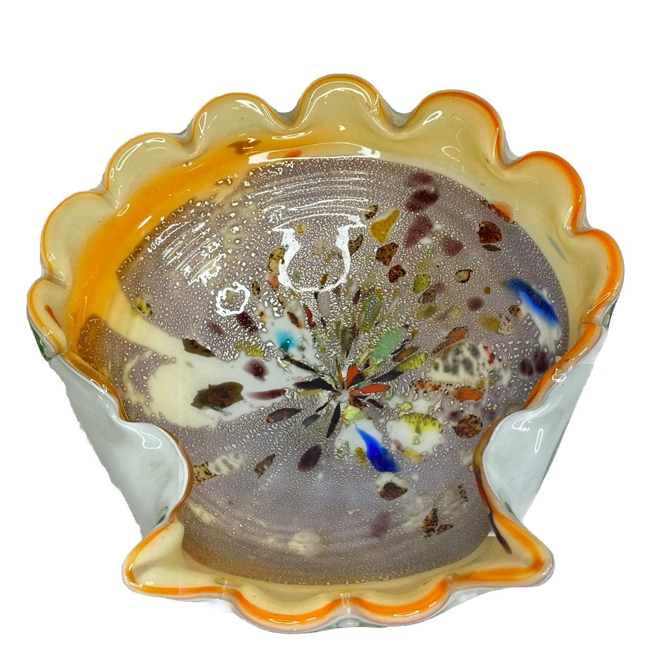 Cuenco de cristal de Murano Tutti Frutti vintage Foto 1 de 4