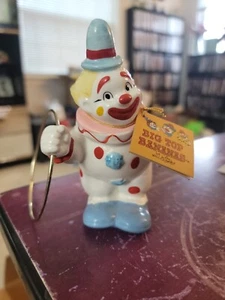Jim Willoughby Big Top Bananas "Herman The Hoop" Ceramic Clown Figure/NEW - Picture 1 of 7