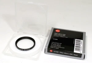Leica UV Filter II E39 Black UVa 13030 Summicron-M 35 50 Japan #23067 - Picture 1 of 3