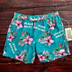 Duvin Locals Only Floral Beach Surf Swim Short NWT Size XL - Picture 1 of 9