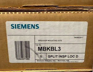 SIEMENS MBKBL3 MOUNTING KIT 3PH 100A MAX OG P1 PANELS NEW IN BOX READY TO SHIP - Picture 1 of 1