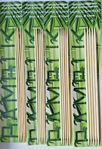 Bambus Nadelspiel Strumpfstricknadeln Sockennadeln nach Wahl  2,5 -3 - 3,5 - 4