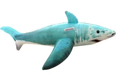 Schwimmtier Hai BESTWAY Aufblastier 183cm mit Griffen Wassertier Planschbecken - Bild 1 von 4