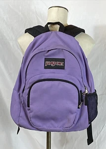 Jansport GUC Vintage Backpack Lilac Purple Nylon School Book Bag Hiking Day Trip - Picture 1 of 19
