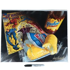 Doug Bloodworth FANTASTIC 4 TWINKIE Print 14" x 18" Limited 6/250 Signed COA - Picture 1 of 5