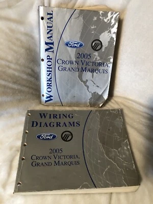 Ford Crown Victoria Mercury Grand Marquis 2005 manual de servicio de tienda + juego de cableado Foto 1 de 4
