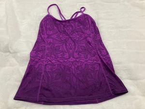 Athleta Damen Medium lila harmonisch überkreuzte Träger Yoga Tank Top - Bild 1 von 3