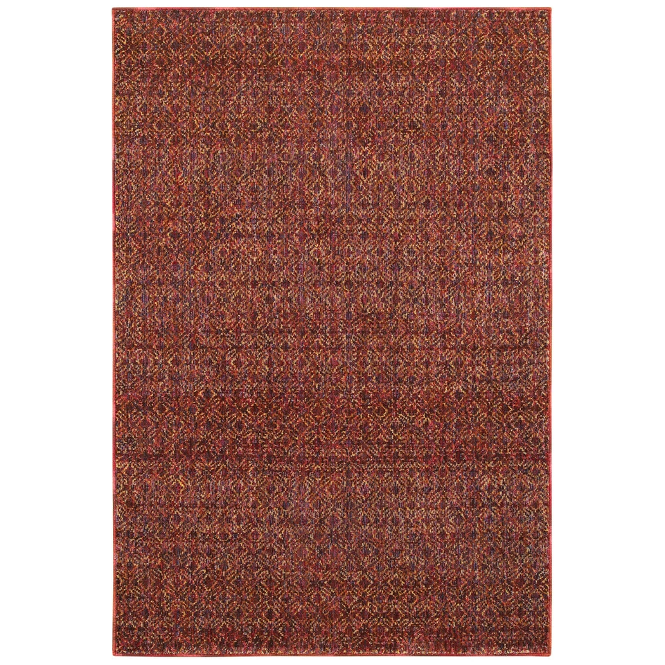 Red Single-Color Vibrant Monochrome Solid Door Mat 8048K - Aprx 1' 10" x 3' 2" - Image 1 of 1