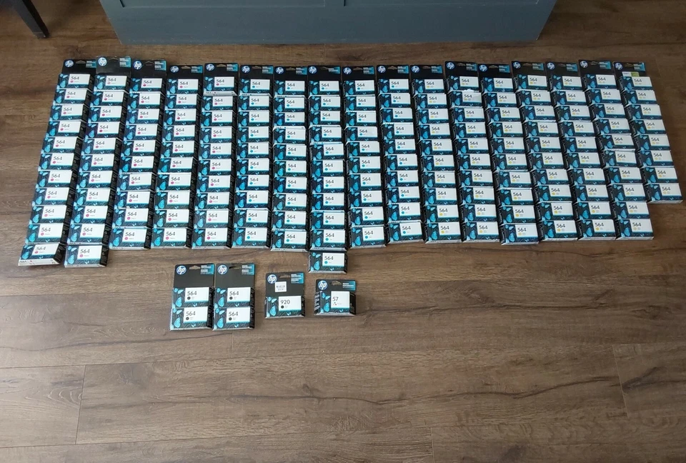 Cartuchos de tinta 175 HP cian magenta amarillo negro 564 920 57 caducados OEM envío gratuito Foto 1 de 4