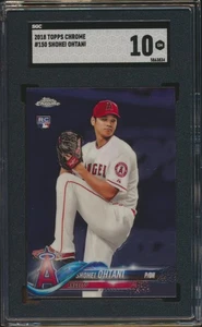2018 Topps Chrome Shohei Ohtani 150 RC Los Angeles Angels Rookie SGC 10 GEM MINT - Bild 1 von 4