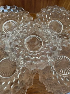 American Fostoria Set of 5 (or 10) Salad Dessert Plates 7 1/2" Across - Picture 1 of 3