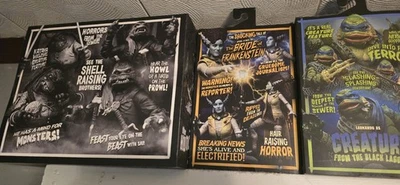 NECA Teenage Mutant Ninja Turtles X Universal Monsters Figures (Lot of 10) TMNT - Image 1 of 3
