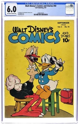 Walt Disney's Comics and Stories #60 CGC 6.0 1945 4396570015 - Image 1 of 2
