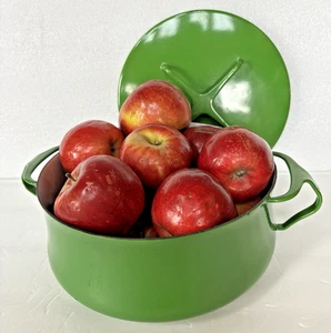 DANSK Kobenstyle 3qt Round Dutch Oven Enameled Pot Casserole GREEN - Picture 1 of 19