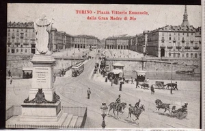 Torino Piazza Vittorio Emanuele dalla gran madre di Dio rif 20viaggiata - Imagen 1 de 1