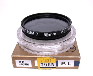Filtro de lente de cámara 55 mm Promaster polarizador vidrio/metal nuevo - 7965b - Imagen 1 de 1