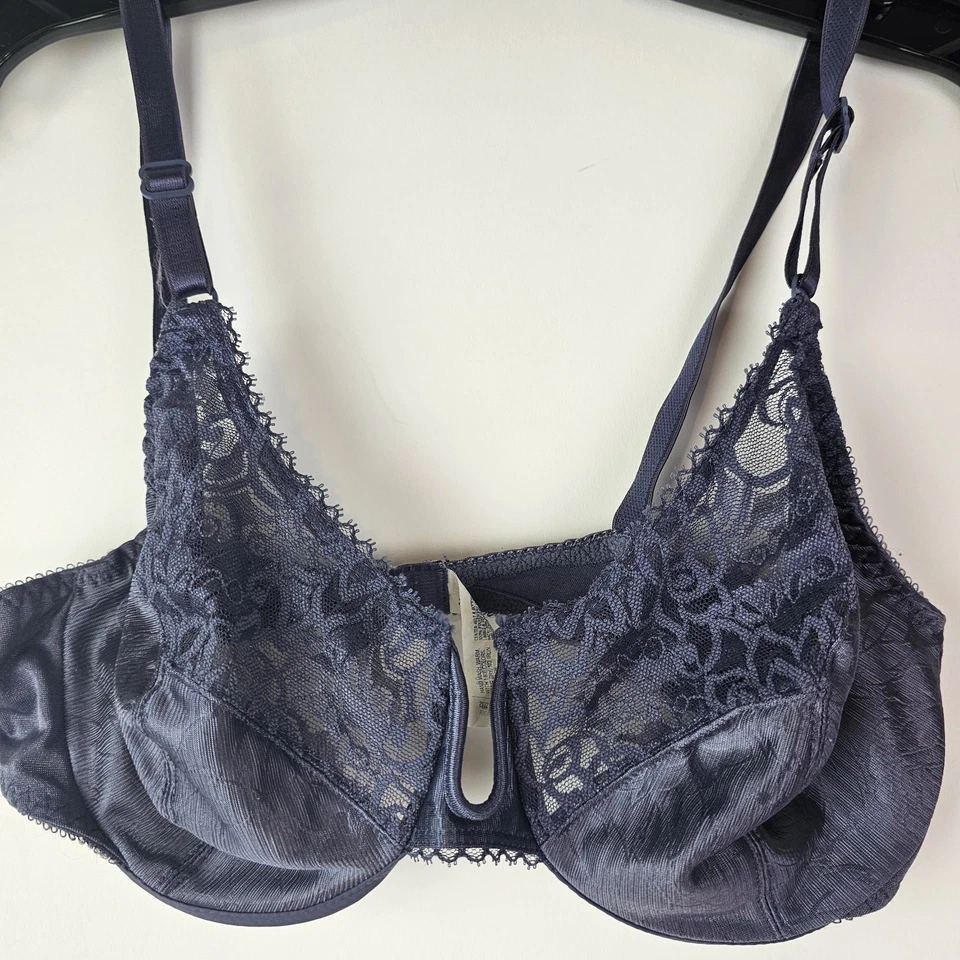 Sujetador vintage Bali 36B estilo 2232 púrpura con aros sin forro encaje Foto 1 de 4