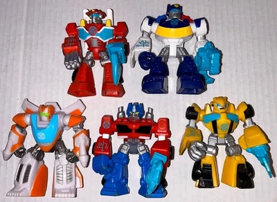 Lote de 5 figuras de acción Hasbro Playskool Heroes Rescue Bots 3,5" Transformers Foto 1 de 3