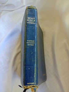 1945 Holy Bible Concordance Scofield Reference Edition Oxford Leather Flaws - Bild 1 von 13