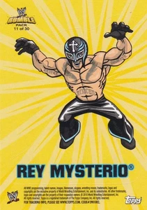 2010 TOPPS Rumble Pack Sticker Card #11 OF 30 REY MYSTERIO - Picture 1 of 2