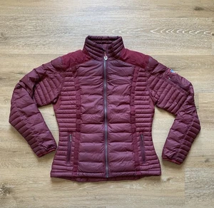 Kuhl Jacket Womens M Goose Down Projekt Spyfire Puffer Coat Burgundy Maroon - Picture 1 of 14