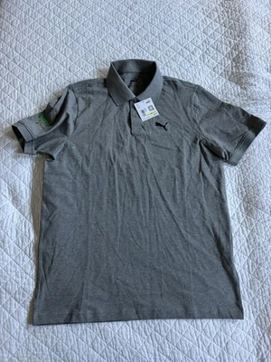  PUMA Grey Polo Size Medium W/ Torrey Pines San Diego Ca Logo NWT - Image 1 of 4