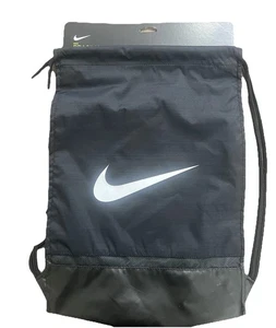 NIKE BRASILIA Saco de Gimnasio con Cordón Negro Nuevo - Imagen 1 de 4