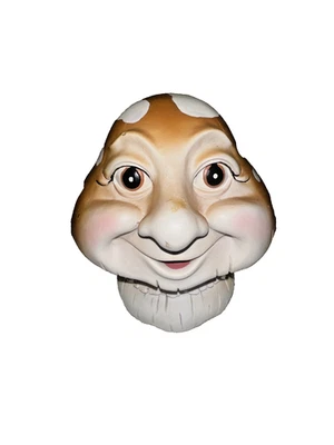 Керамическое забавное украшение для гриба на лицо для двора 4,5 дюйма - Изображение 1 из 4