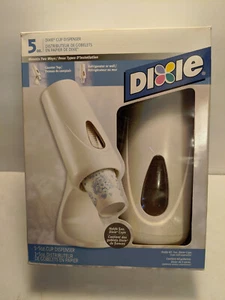 vintage 5 ounce DIXIE CUP DISPENSER counter wall refrigerator White NIB - Picture 1 of 3