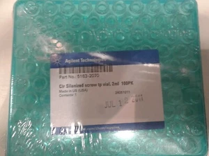 Agilent Technologies 5183-2070 CLR silanisiertes Schraub-TP-Fläschchen, 2 ml 100er-Packung - Bild 1 von 3