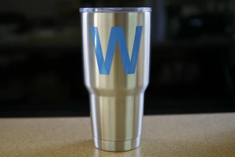 3 Pack - WIN!! Chicago Cubs 'W' Die-Cut Vinyl Decal Sticker 3" Yeti, Tumbler Cover