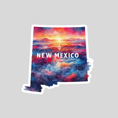 BUMBLEBEE APPAREL New Mexico sticker vinyl decal state outline novelty laptop mug car
