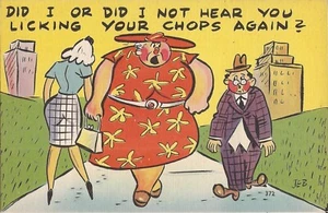 RISQUE COMIC - "Licking Your Chops" - Artist Signed: JEB - Picture 1 of 2