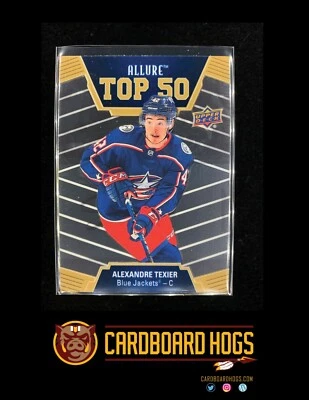 Alexandre Texier - 2019-20 Upper Deck Allure Hockey Top 50 #T50-40 Blue Jackets - Image 1 of 3