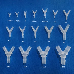 Kunststoff Stachelverbinder Rohr SchlauchY Stück Verbinder Schlauch Luft Kraftstoff Wasser 3 Wege - Bild 1 von 19