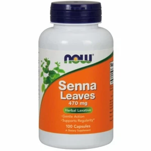 Foglie di Senna 470 mg 100 capsule By Now Foods - Foto 1 di 1