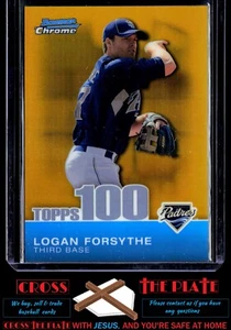1-2010 Bowman Chrome Topps 100 Gold Refractor Logan Forsythe Padres 13/50 #TPC65 - Picture 1 of 2